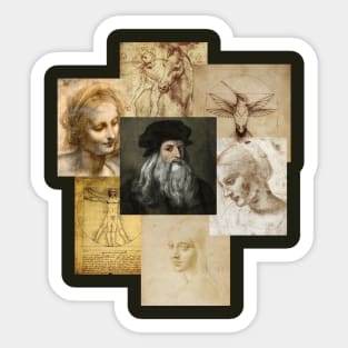 Leonardo Da Vinci Art Sticker